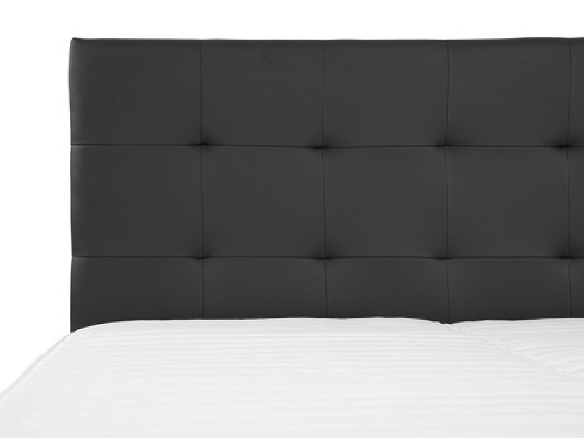 Kontinentális ágy 160 cm Mirjan Cinara (öko-bőr Soft 011 + fekete)