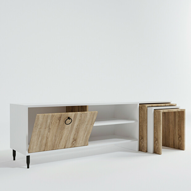 TV asztal/szekrény Zirion (fehér)