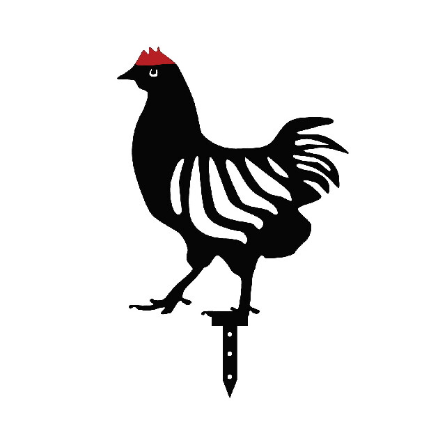 Kerti fém kiegészítők díszkészlete Chick (fekete)