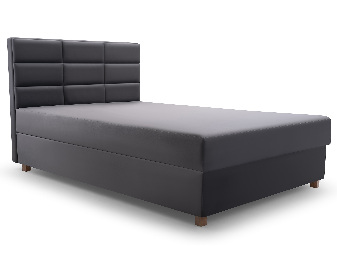 Egyszemélyes ágy 120 cm Picasso II (szürke) (tárolóhellyel és matraccal) *kiárusítás