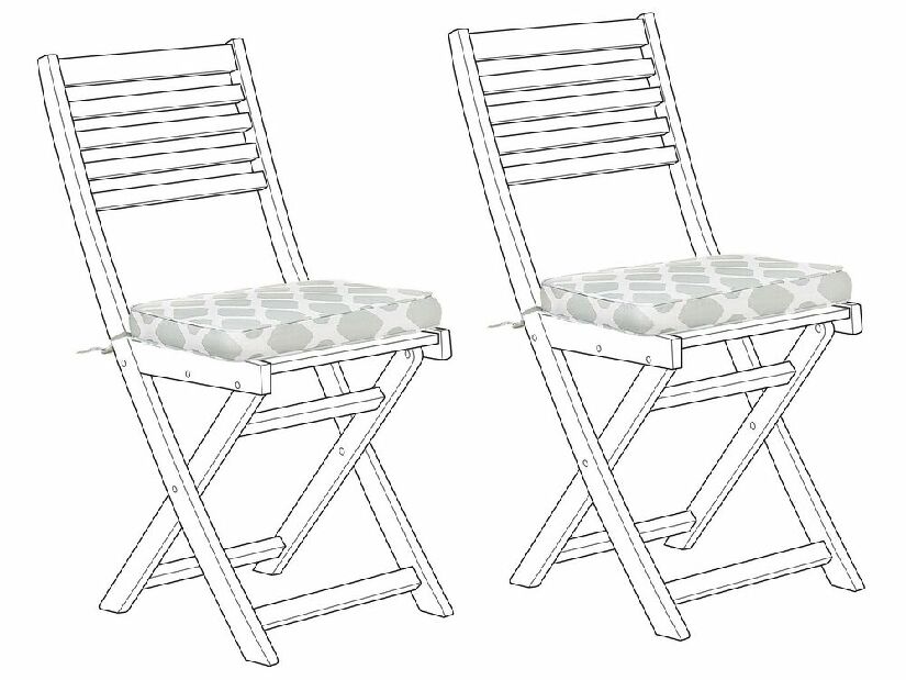 Párna szett és kerti székhez 2 db FICI (zöld)