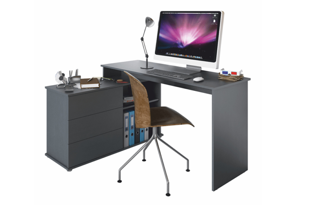 Számítógépasztal Toredol (grafit)