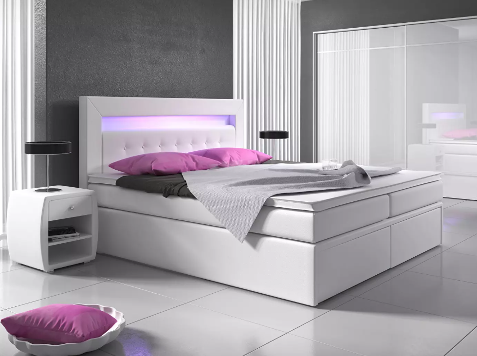  Boxspring Franciaágy 180 cm Maryjane II (matracokkal) 