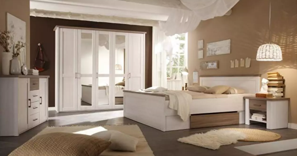  Hálószoba Dawa (fehér + sonoma tölgy) 