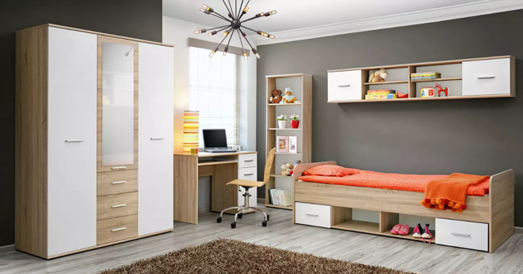  Gyerekszoba Daron IV 23 DSW D4 (sonoma tölgy + fehér) 