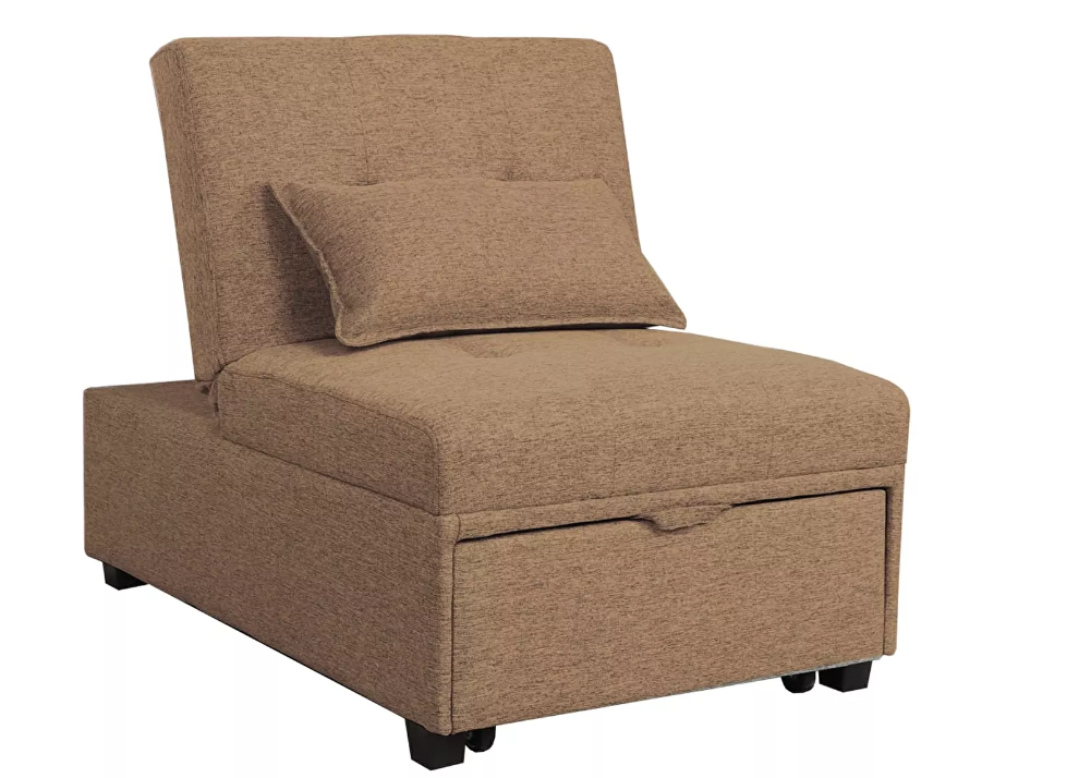 Széthúzható fotell Spry (barna)