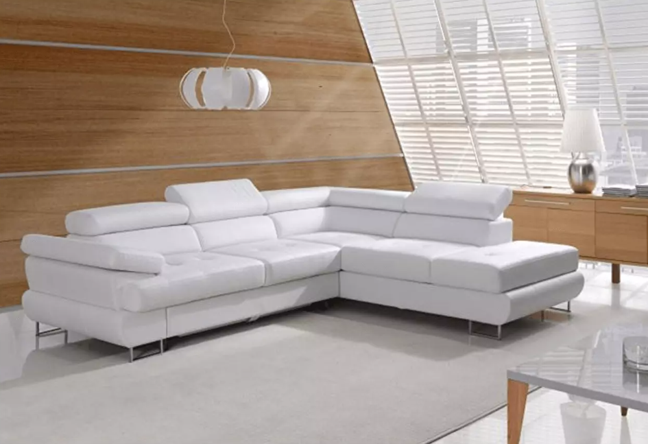  Sarokkanapé Bjorn R 2F-OTM fehér (J) -győnyörű és kényelmes!