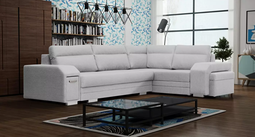 Sarokkanapé Alfredo (szürke) (J) - tekintélyt parancsol.