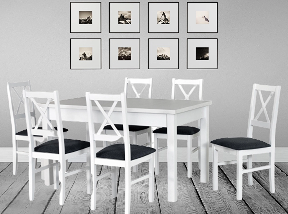 Étkező szett Elrin (6-8 fő részére) - letisztult, kalsszikus forma. Gyönyörű színkombináció.