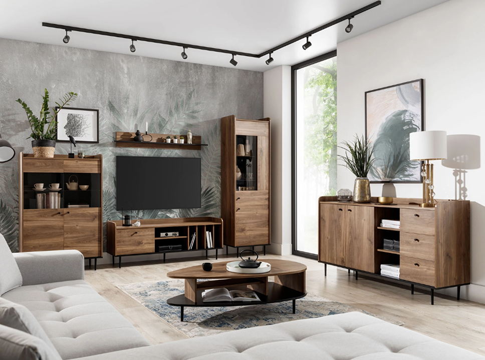 TV asztal Vasecta RTV100 (brandy castello tölgy) *kiárusítás  megefeleő hely a TV számára.