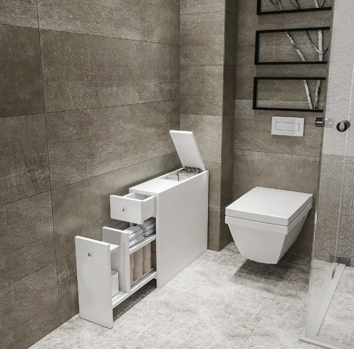 Fürdőszoba szekrény Calia (fehér)