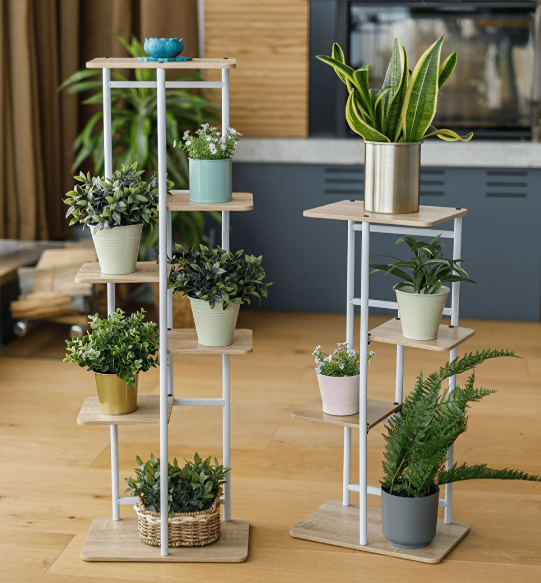 Virágtartó Laban 1 (fehér + szonoma tölgy) - praktikus és szép.
