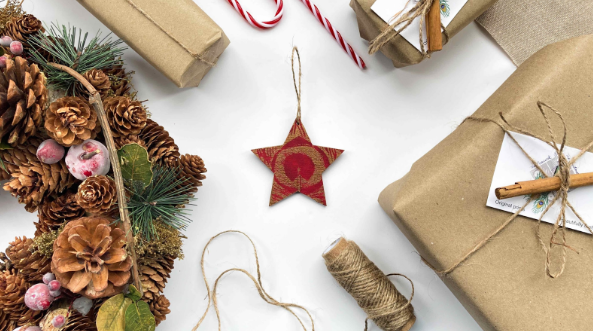 Újrahasznosított karácsonyi díszek