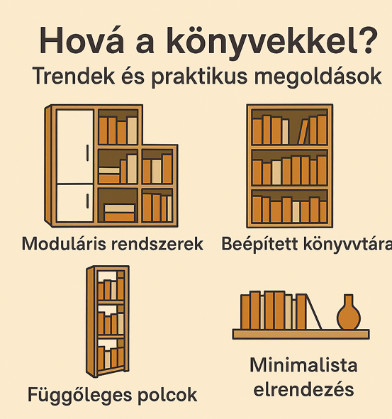 Könyvespolcok típusai