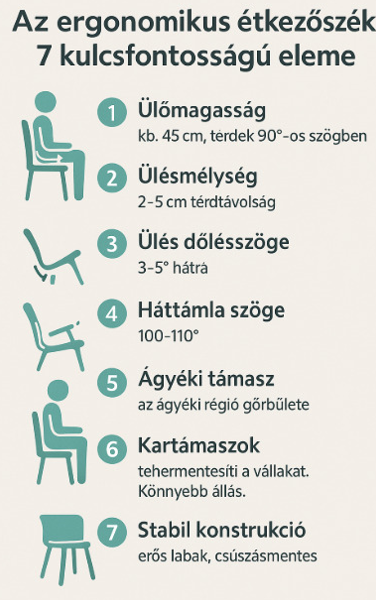Ergonomikus étkezőszék