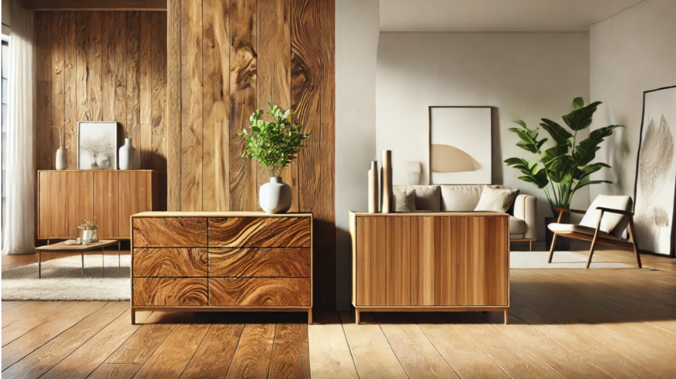 Tömör fa napali bútor