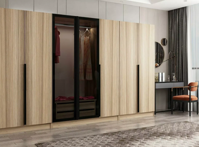 A szekrények esztétikusa, praktikusak.