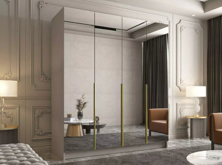 A ruhásszekrények nagyon esztétikusak.