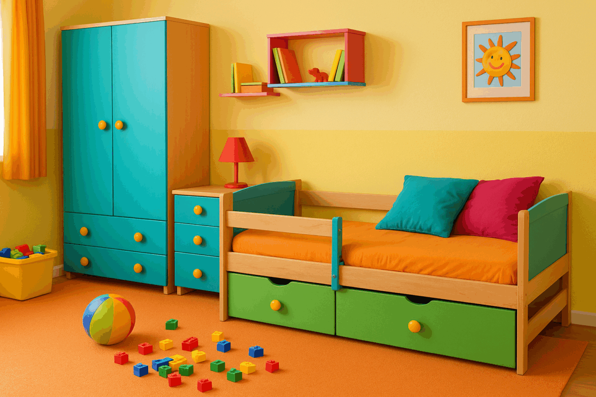 Színpompás gyerekszoba
