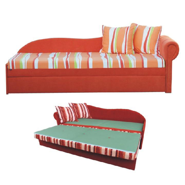Háromszemélyes kanapé Alloa BA14 narancssárga (J)