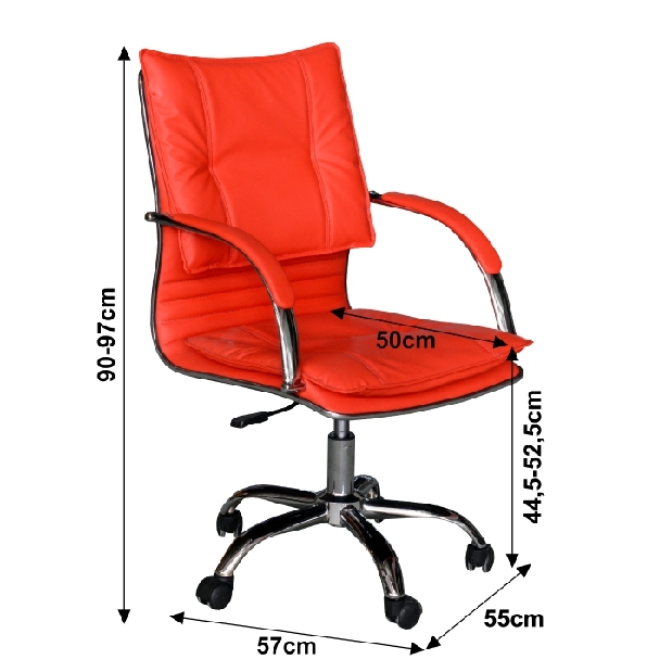Irodai szék Quirin (piros) 