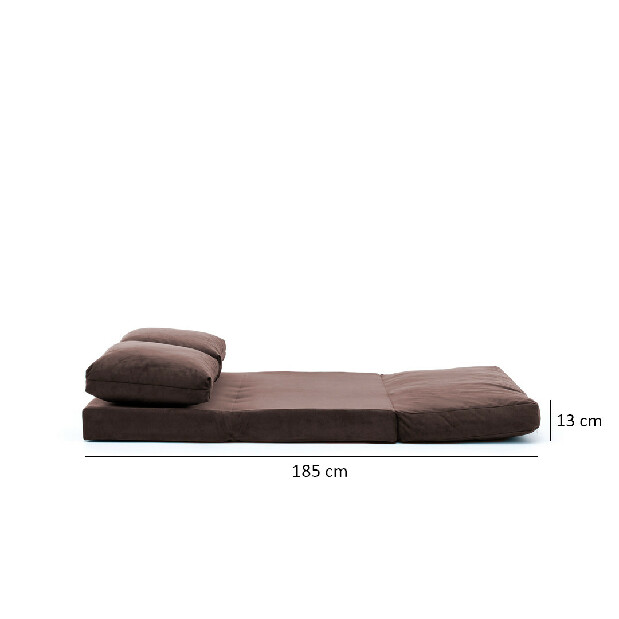Kétszemélyes kanapé Tilda (barna)