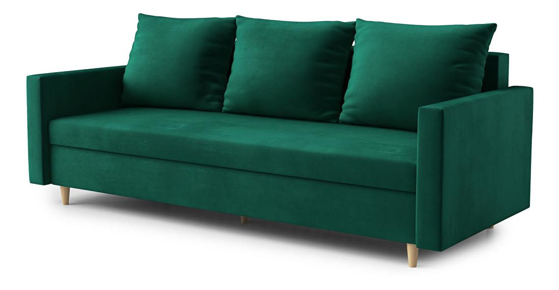 Háromszemélyes kanapé Allie (sötétzöld)