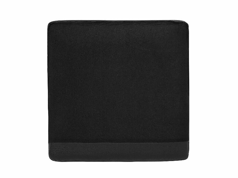 Kétszemélyes bőr kanapé Heinola (fekete)