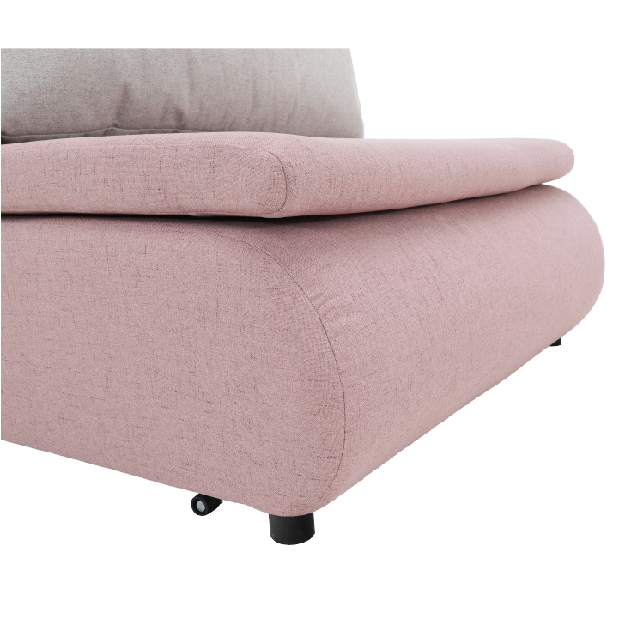 Fotel Keny New (rózsaszín + világosszürke)