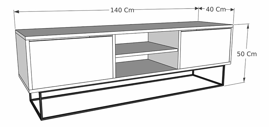 TV asztal/szekrény Esca 3