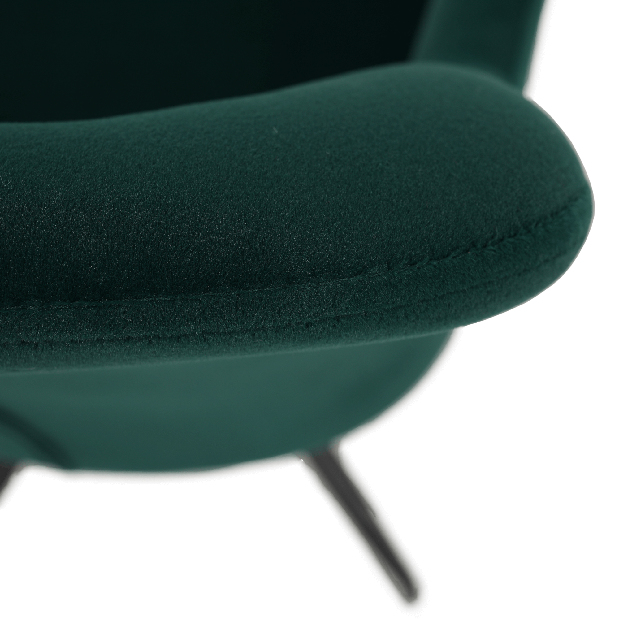 Dizájnos forgó fotel Vavien (zöld)