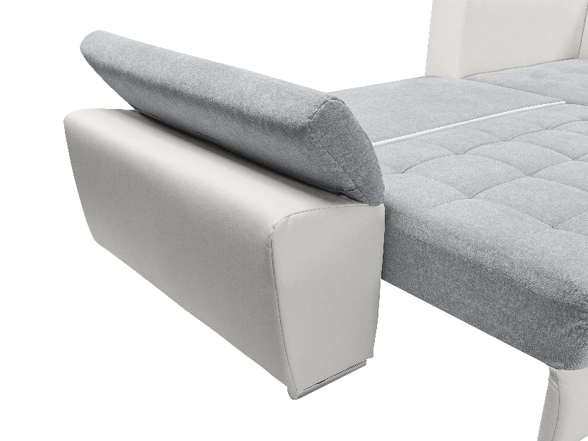 Sarok kanapé Caren Lux 3DL.RECBK (szürke + fehér) (J)