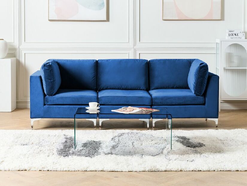 Háromszemélyes kanapé Eldridge (kék)