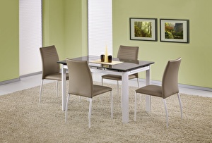 Étkezőasztal Abbot bézs (4 és 8 fő részére) (bézs + fehér)