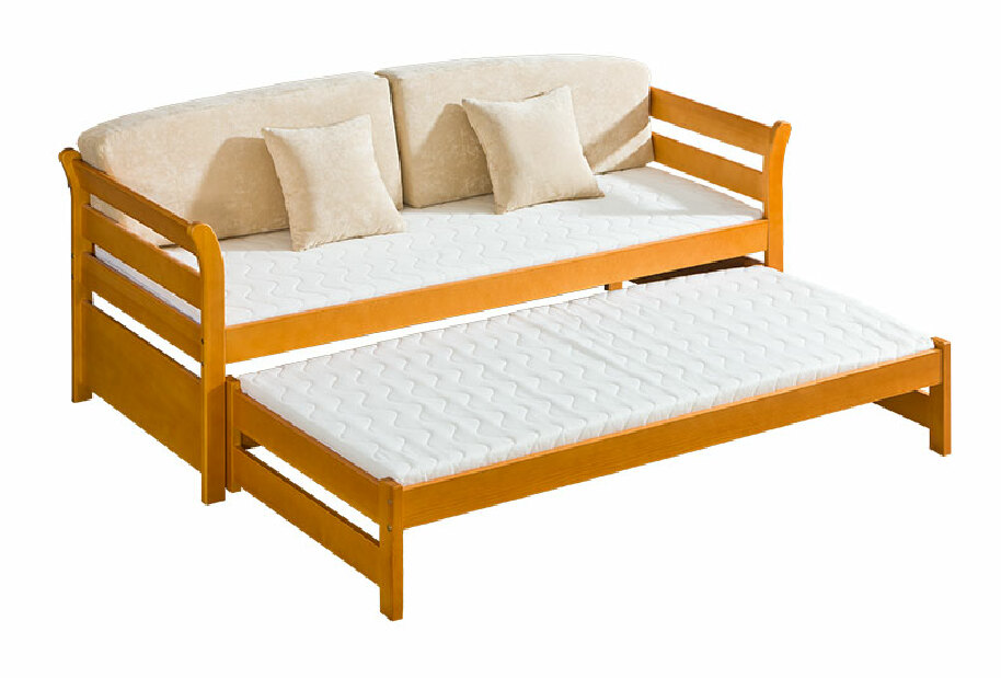 Széthúzható ágy 80 cm Timbur (ágyrácsokkal és tárhellyel)