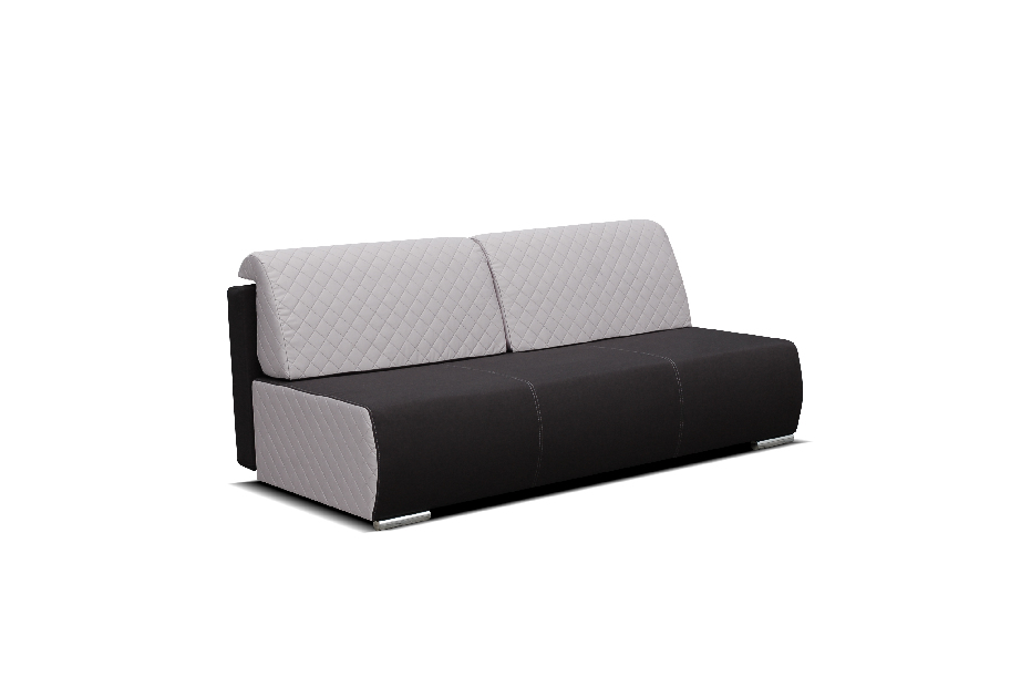 Háromszemélyes kanapé Lavinia (fekete + világosszürke)