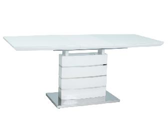 Széthúzható étkezőasztal  140-180 cm Leisha (fehér + fehér) (4 és 8 fő részére)