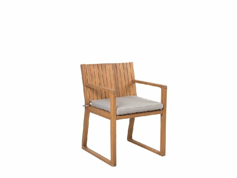 Kerti szék Sasan (sötétszürke) (bézs párna)
