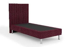 Kárpitozott ágy 90x200 cm Amby (bordó)