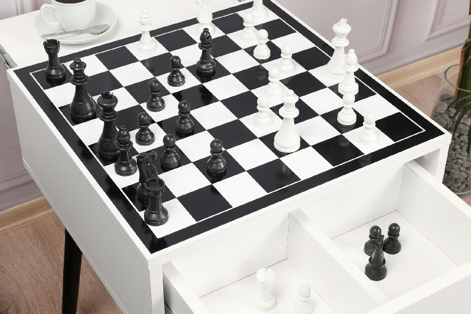 Sakkasztal Chess (fehér + fekete)