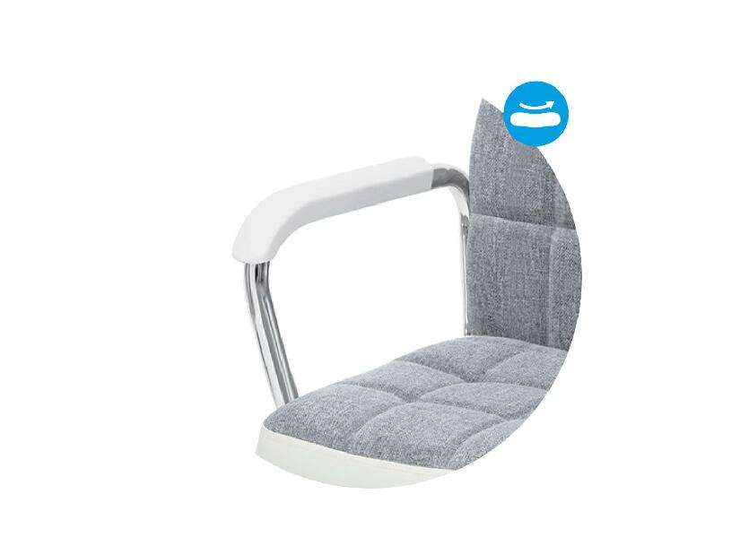Irodai fotel Forte 4.0 (fehér + szürke)