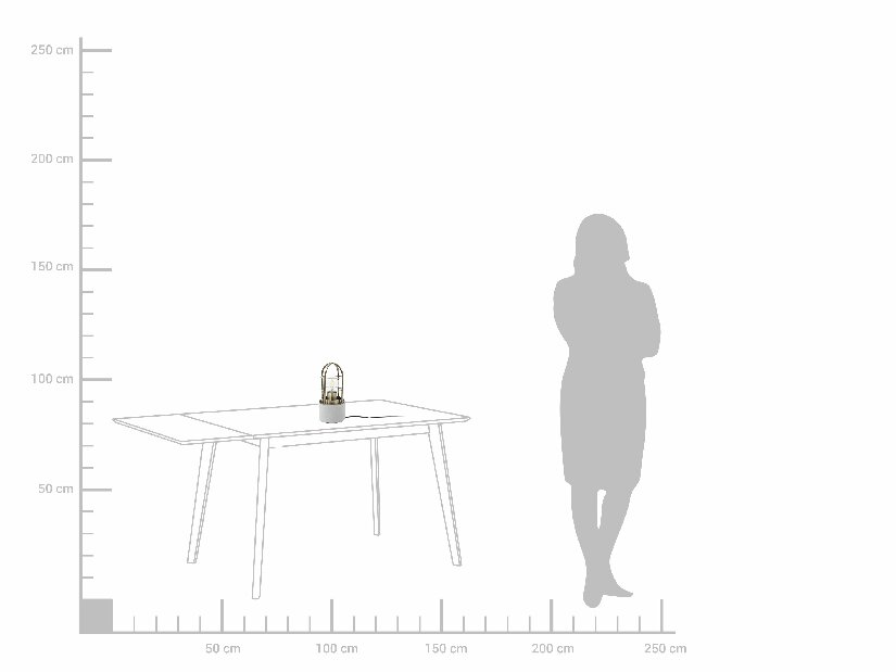 Asztali lámpa Annia (sárgaréz)