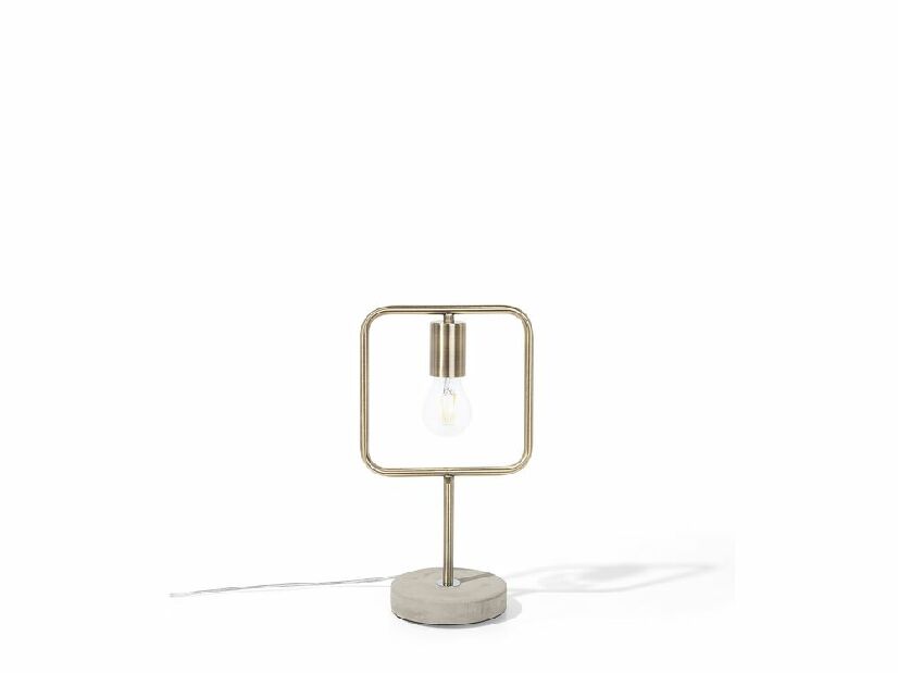 Asztali lámpa Mandel (világosszürke) (sárgaréz)