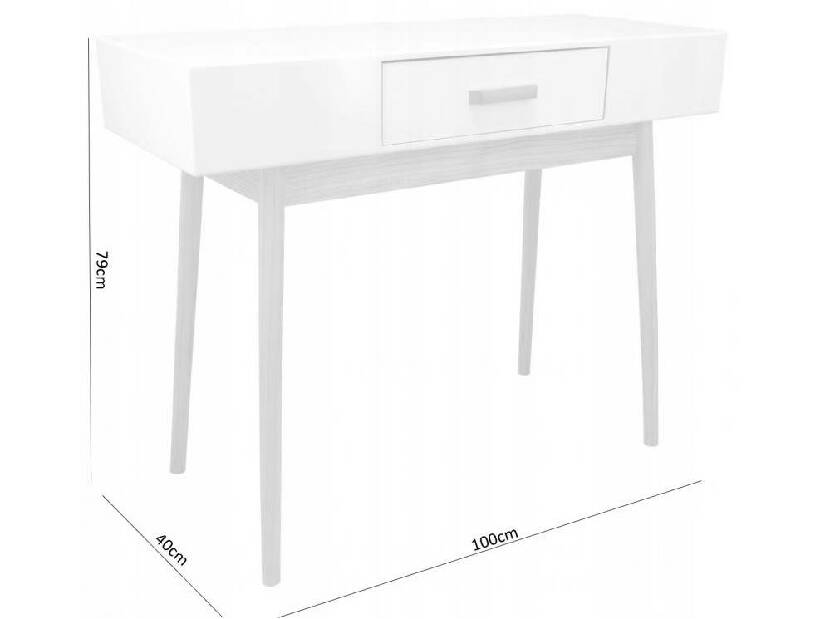 Fésülkődőasztal Scandy (fehér)