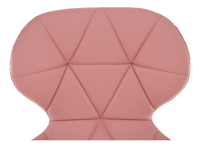 Irodai fotel Asher (rózsaszín + króm)