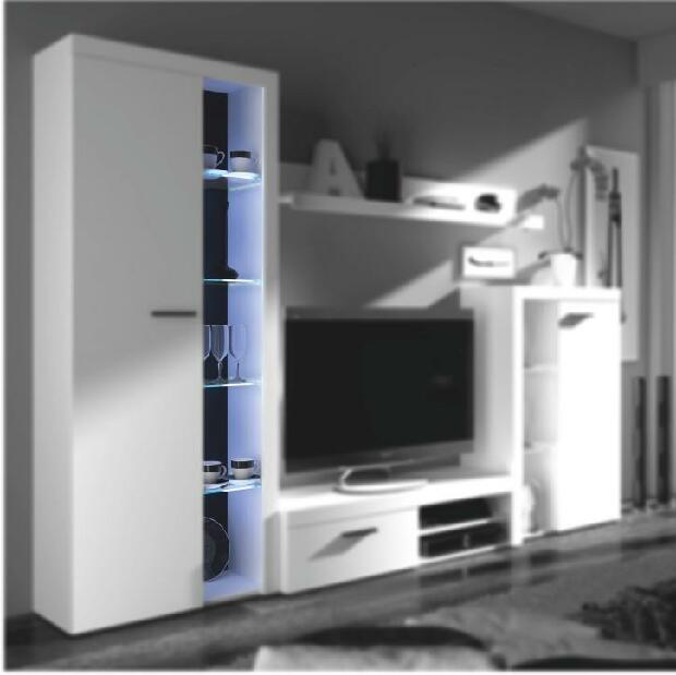 Világítás a nappali szekrénysorhoz Retha fehér LED *kiárusítás