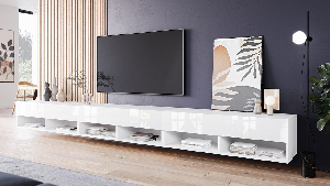 TV szekrény/asztal 300 Adela (fehér + fényes fehér)