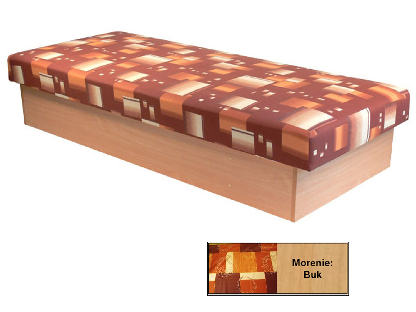 Egyszemélyes ágy (dívány) 80 cm Edo 12 (rugós matraccal) *bazár