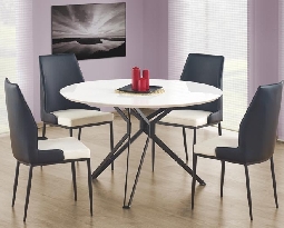Étkezőasztal Phylis (4 fő részére) (fehér + sötétszürke)