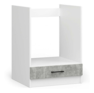 Alsó konyhaszekrény Ozara S60KU (fehér + beton)